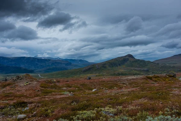 Landscape Mountains Tundra Jotunheimen Plateau Central Norway — Foto Stock