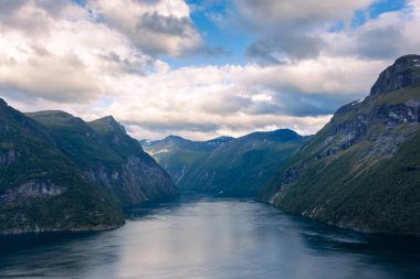 Landscape view of the Geirangerfjord,  Norway