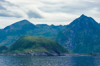 Norveç, Senja Adası fiyordu.