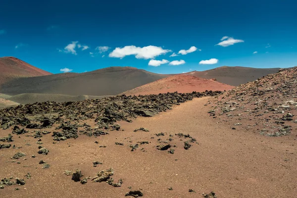Vulkanikus Sivatag Timanfaya Nemzeti Park Lanzarote Spanyolország — Stock Fotó