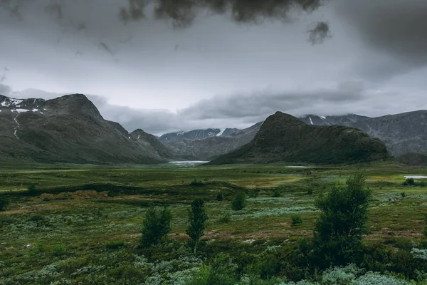 Landschaft Der Berge Und Tundra Des Jotunheimen Plateaus Zentralnorwegen — Stockfoto