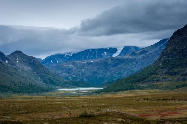 Landscape Mountains Tundra Jotunheimen Plateau Central Norway — Stok fotoğraf