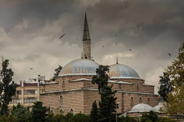 Δραματικός Ουρανός Πάνω Από Τζαμί Μουράτ Πασά Κωνσταντινούπολη Τουρκία — Φωτογραφία Αρχείου
