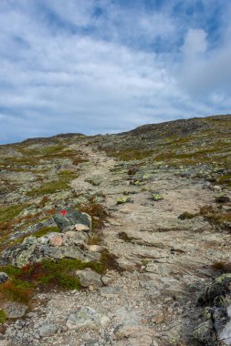 The hiking trail over the Besseggen Ridge in Jotunheimen National Park