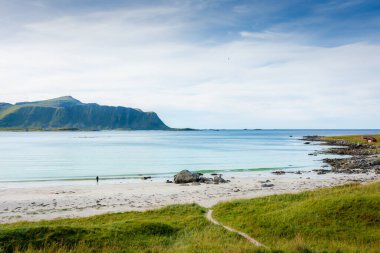 ramberg beach lofoten Adaları, Norveç