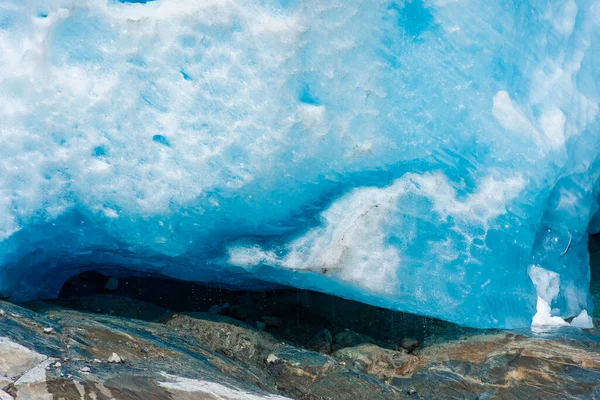 The Nigardsbreen Glacier, beautiful blue melting glacier in the Jostedalen National Park, Norway