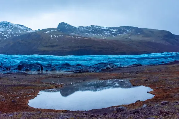 아이슬란드 스비나펠즈제이 빙하의 극적인 — 스톡 사진