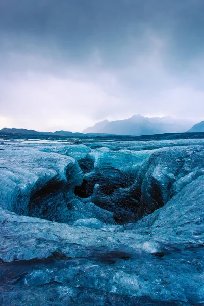 협곡과 바트나요쿨 빙하의 아이슬란드 — 스톡 사진