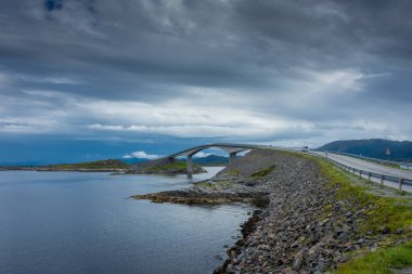 The Atlanterhavsveien, the Atlantic Road over the Ocean in Norway