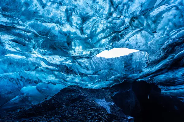 Las Cuevas Hielo Del Parque Nacional Glaciar Vatnajokull Islandia — Foto de Stock