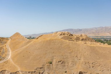 Antik Panjakent kalıntıları, Tacikistan 'daki eski yerleşim yerleri.