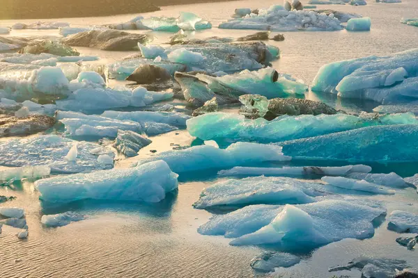 Krásná Krajina Ledovců Ledovcové Laguně Island — Stock fotografie