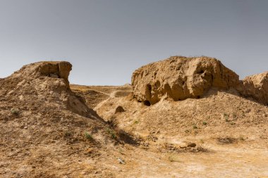 Antik Panjakent kalıntıları, Tacikistan 'daki eski yerleşim yerleri.