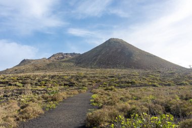 The Monte Corona Volcano in Lanzarote, Canary Islands, Spain clipart