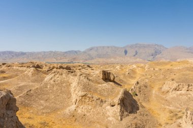 Antik Panjakent kalıntıları, Tacikistan 'daki eski yerleşim yerleri.