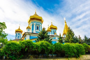 Moldova, Chisinau 'daki Ciuflea Manastırı' nın Altın Kubbeleri