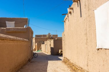 Özbekistan 'ın tarihi Khiva merkezi Itchan Kala manzarası