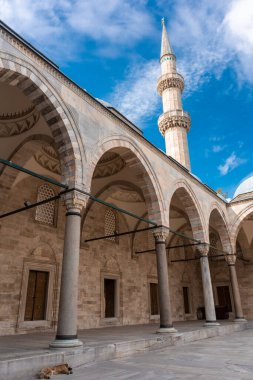 Istanbul, Türkiye'de Süleymaniye Cami avlusu