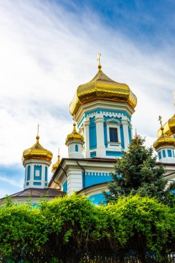 Moldova, Chisinau 'daki Ciuflea Manastırı' nın Altın Kubbeleri