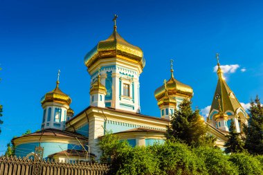 Moldova, Chisinau 'daki Ciuflea Manastırı' nın Altın Kubbeleri