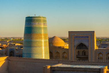 Özbekistan, Khiva 'lı Itchan Kala' da Kaltaminor minaresi