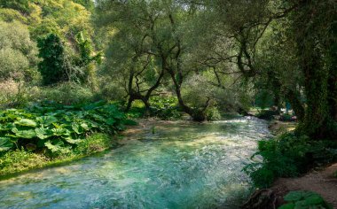 Suriye Kalter - Arnavutluk 'ta Mavi Göz ilkbaharı, popüler turizm merkezi.