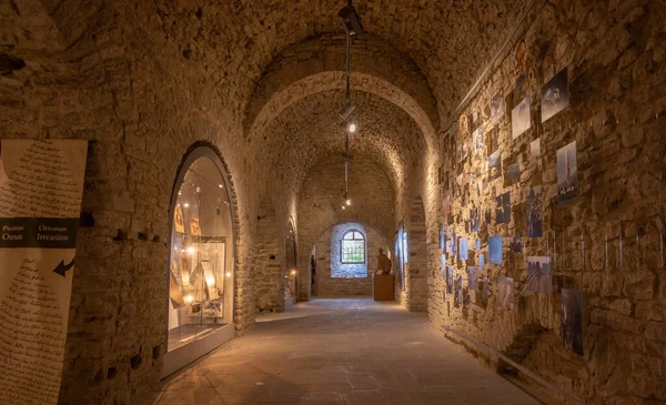 Cirokaster Kalesi Ndeki Müze Veya Arnavutluk Taki Cirokaster Şatosu Popüler — Stok fotoğraf