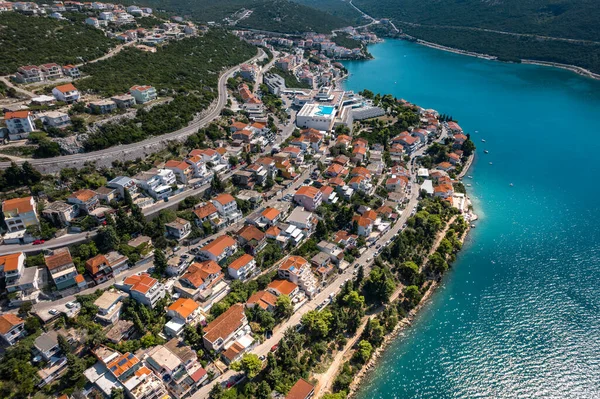 Вид Неум Единственный Прибрежный Город Боснии Герцеговине Высокое Качество Фото — стоковое фото