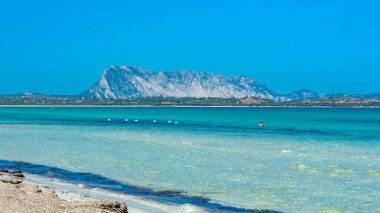 Isola Tavolara, Sardinya. Yüksek kalite fotoğraf