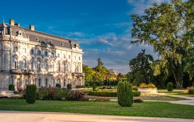 Keszthely, Zala, Macaristan 'daki Barok Sarayı' nın manzarası. Yüksek kalite fotoğraf