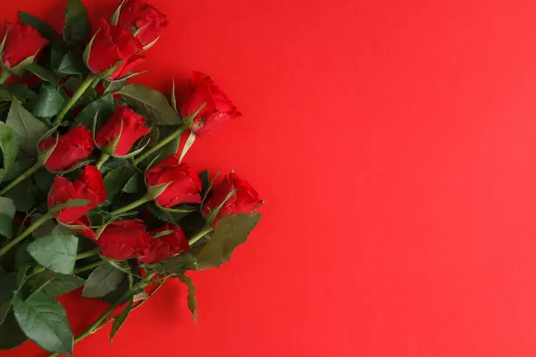 Ramo Rosas Flores Para Día San Valentín Día Madre Propuesta Fotos de stock
