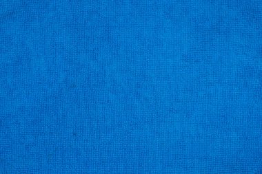 Blue microfiber texture. Fabric texture.