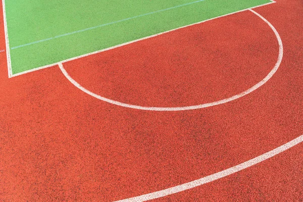 Красочная Баскетбольная Площадка Спортивный Суд — стоковое фото