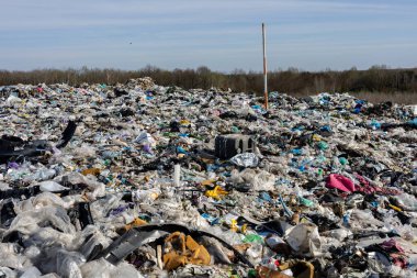 Çöp ve plastik atıkları çöplüğü doldurarak, devam eden kirliliği ve nüfusun yoğun olduğu bölgeler yakınlarındaki atık yönetimindeki güçlükleri gözler önüne seriyor.