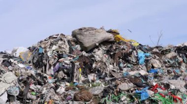 Kirliliğin büyük önem taşıdığı bu çöplükte, plastik ve diğer malzemeler de dahil olmak üzere önemli miktarda çöp birikintisi görülebilir.