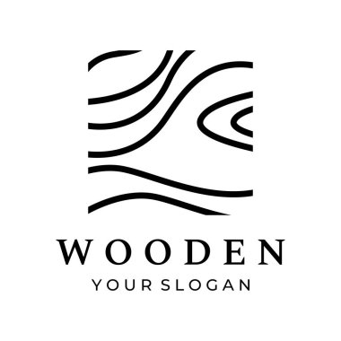 Tahta ve doğal fiber logo tasarımı, marangoz ve ahşap kalaslar ve testere ustası aletleri..