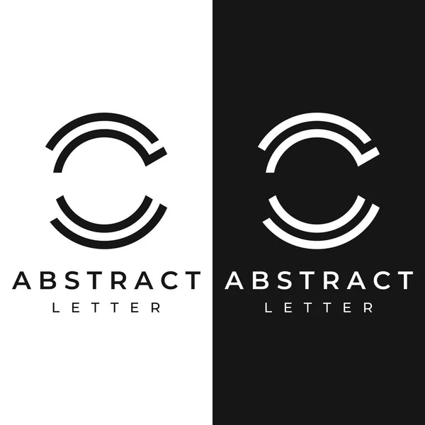 stock vector Abstract creative design element initial letter C monogram or modern geometry. Elegant, minimalist and modern letter C. Logo for business, business and company cards.