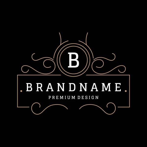 Minimalist ve zarif bir logo tasarımı. İşletmeler, düğünler, rozetler, restoranlar, oteller, butikler ve moda için lüks süs logosu.