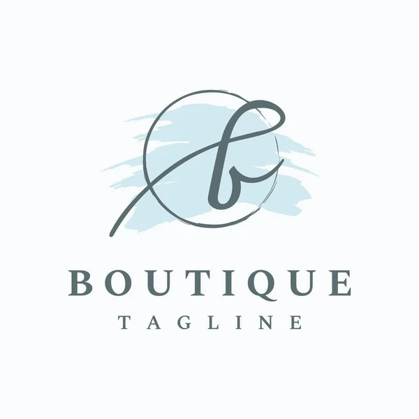 Damenbekleidung Logo Mit Kleiderbügel Luxusbekleidung Logo Für Geschäft Boutique Modegeschäft — Stockvektor