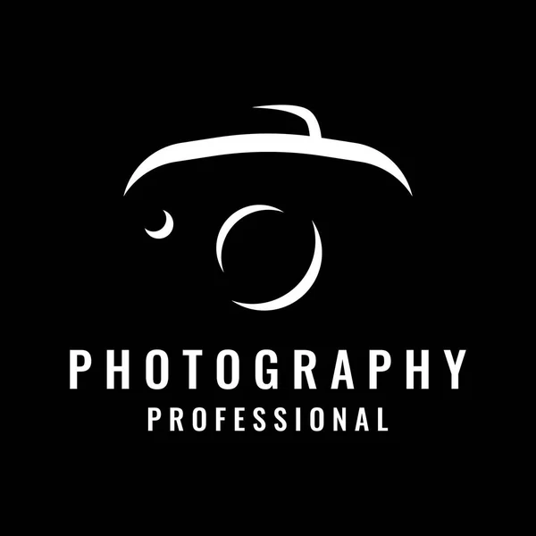 Photography Camera Logo Lens Camera Shutter Digital Line Professional Elegant — 스톡 벡터
