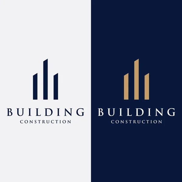 Logos Von Modernen Und Eleganten Luxus Apartmenthäusern Häusern Hotels Und — Stockvektor