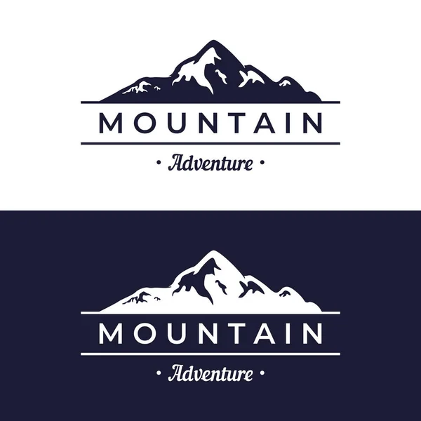 Dağ ya da dağ silueti logosu. Dağcılar, fotoğrafçılar ve şirketler için logolar..