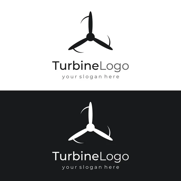 Abstract Logo Template Propeller Airplane Windmill Fan Logo Aviation Company — Stock Vector