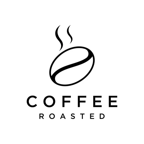 手描きのヴィンテージスタイルのアラビカコーヒーカップとコーヒー工場のロゴ ビジネス カフェ レストラン バッジとコーヒーショップのロゴ — ストックベクタ