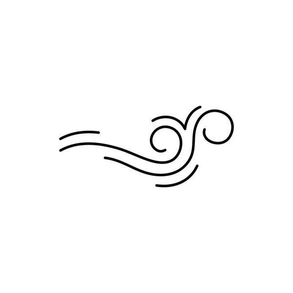 Kreative Wind Oder Luftwellenelement Welle Logo Vorlage Logo Für Unternehmen — Stockvektor