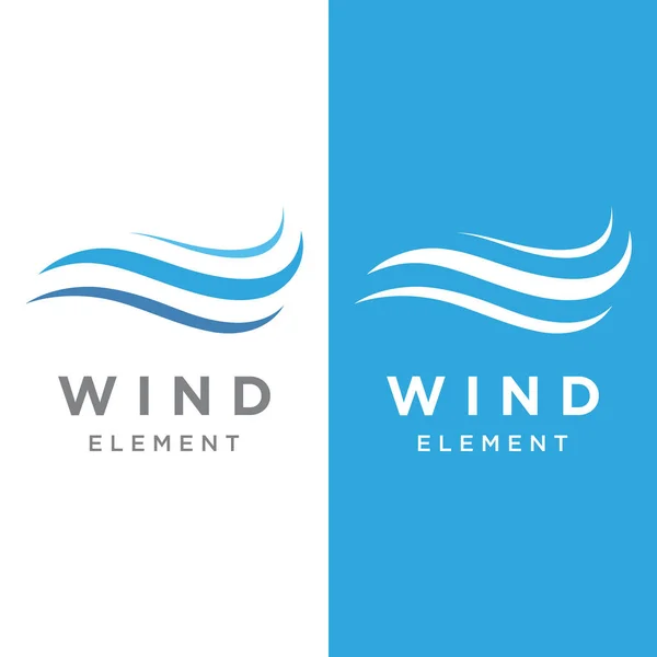 창조적 바람이나 요소의 Template Logo 비즈니스 셔너를 — 스톡 벡터
