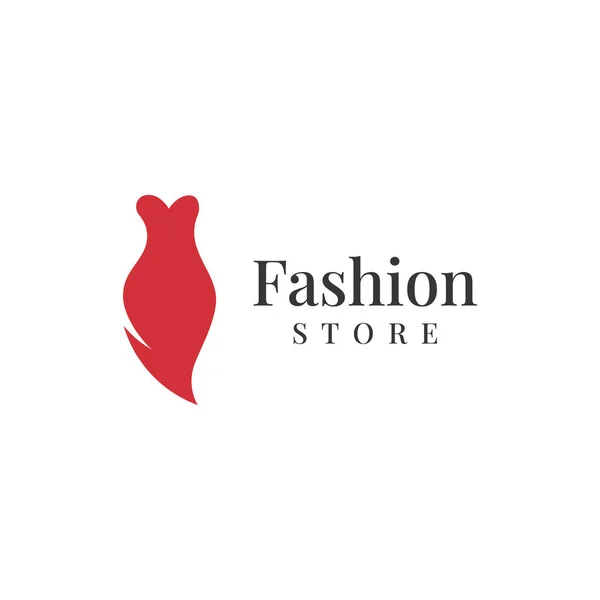Logo Abbigliamento Donna Con Appendiabiti Abiti Lusso Logo Affari Boutique — Vettoriale Stock