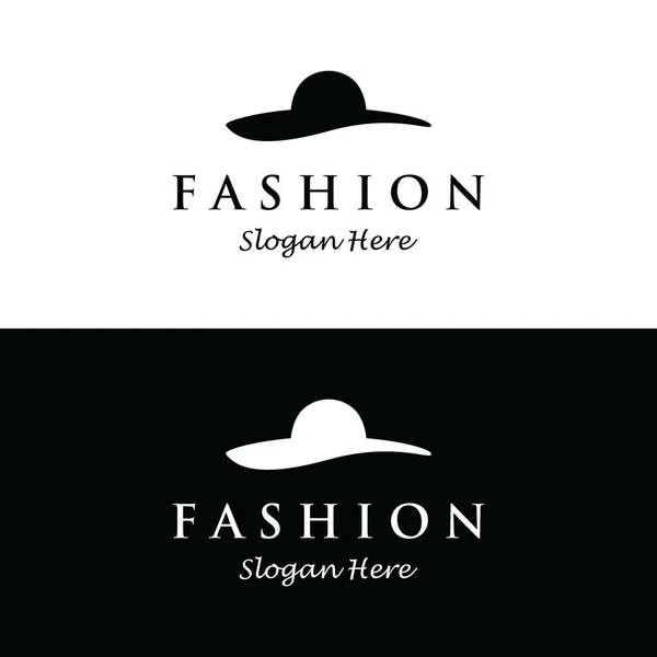 Логотип Жіночого Одягу Вішалкою Розкішним Одягом Лого Бізнесу Бутіка Модного — стоковий вектор