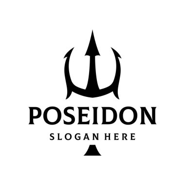 Basit klasik poziyon mızrak logosu tasarımı.