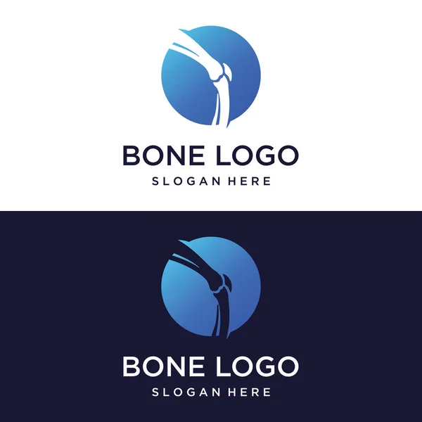 Bone Orthopedic Logo Design Bone Care Bone Health — Stock Vector